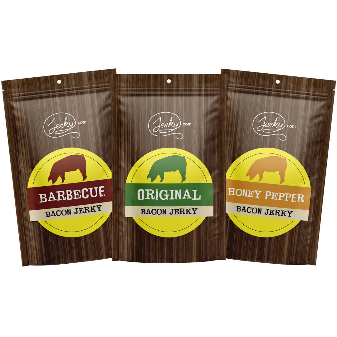 3-Flavor Bacon Jerky Bundle by Jerky.com