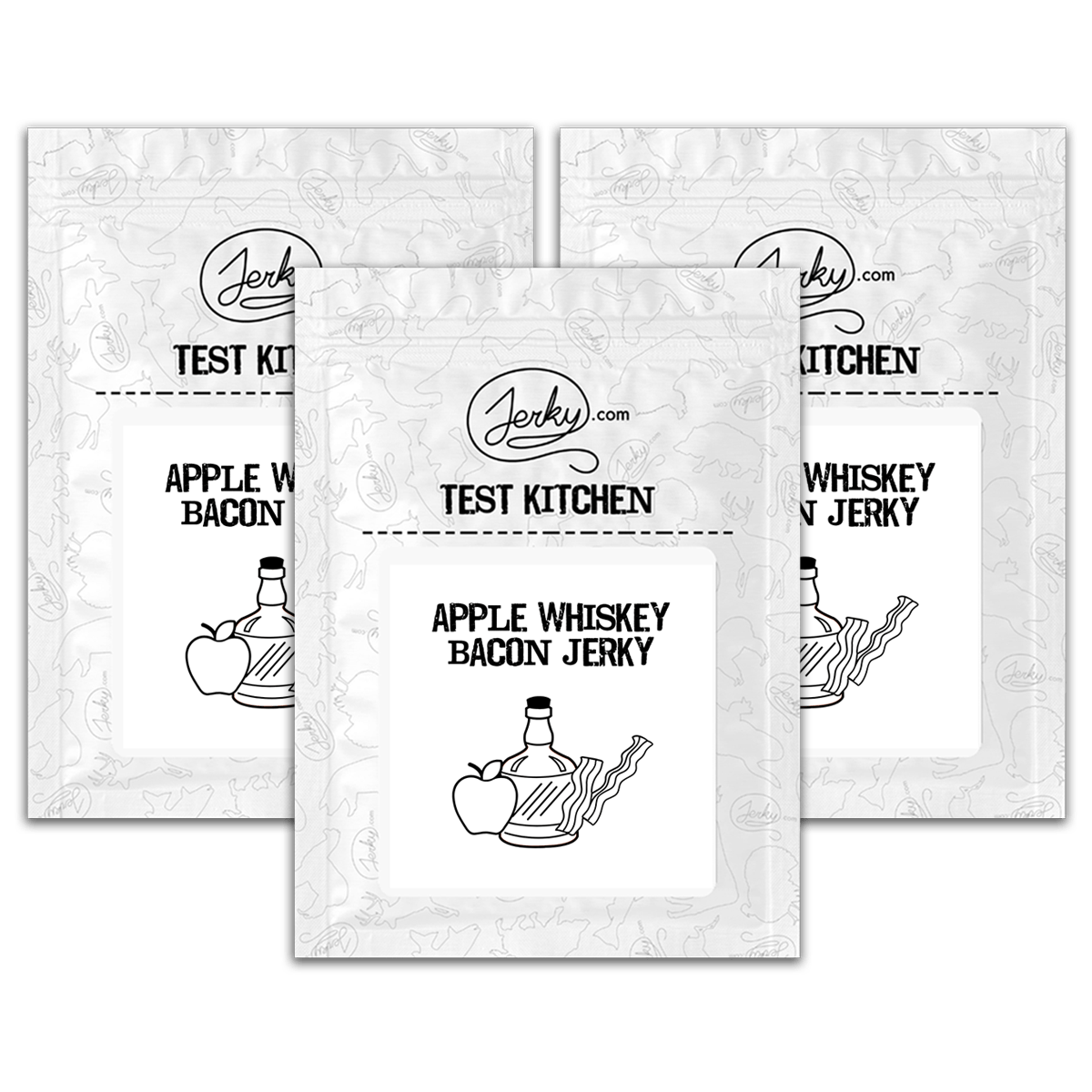 Test Kitchen Batch #49 - Apple Whiskey Bacon Jerky 3-Pack by Jerky.com