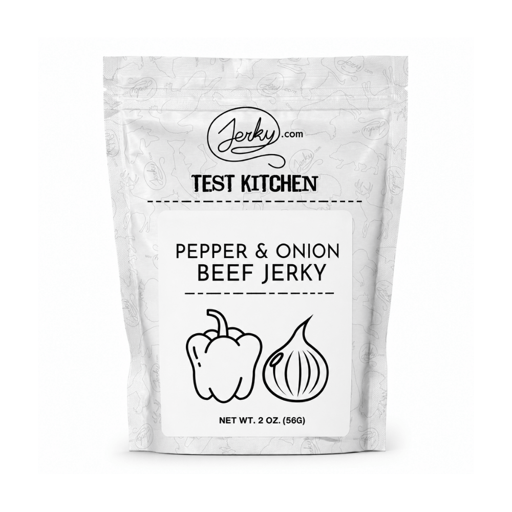Test Kitchen Batch #53 - Pepper & Onion Beef Jerky 2oz by Jerky.com