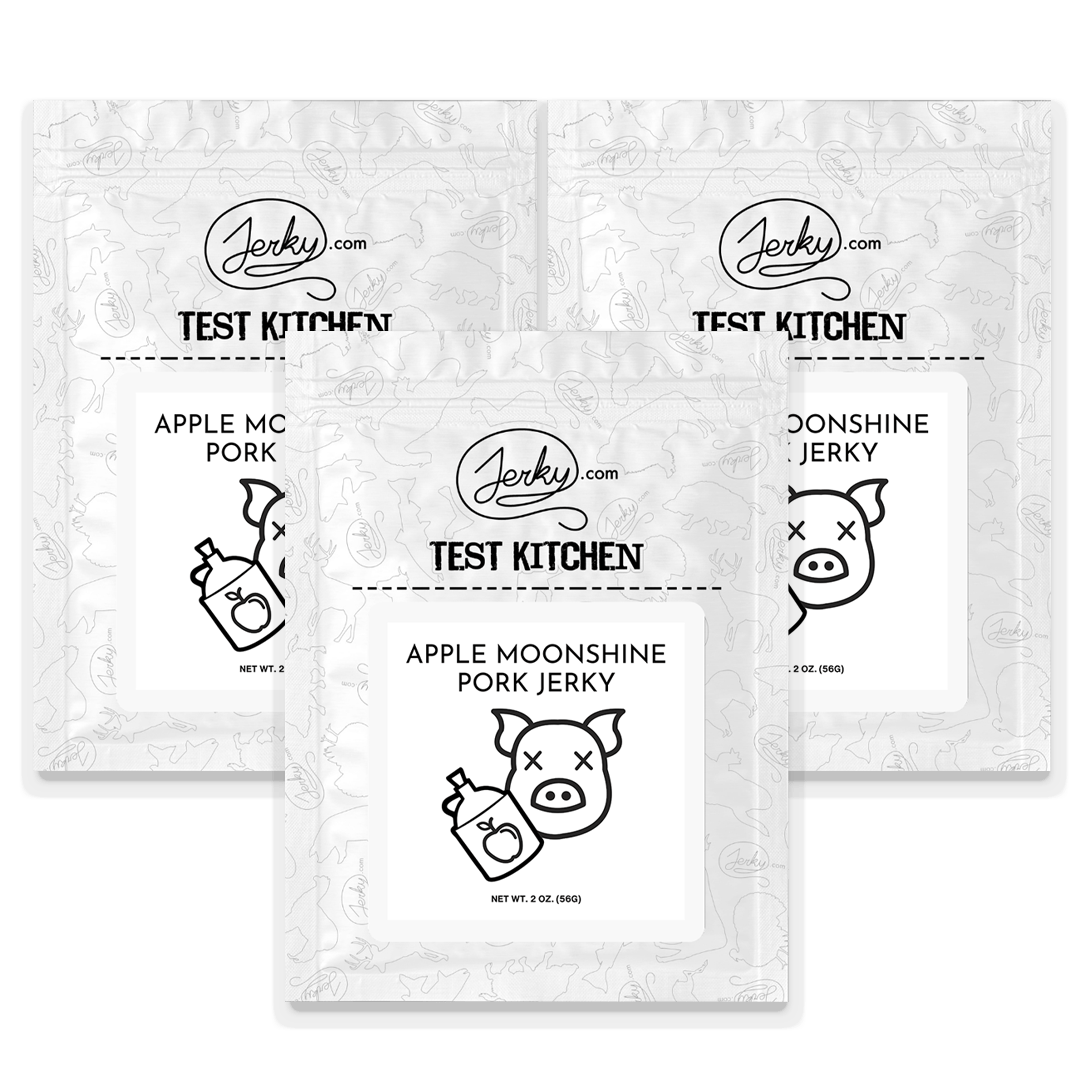 Test Kitchen Batch #46 - Apple Moonshine Pork Jerky 3-Pack by Jerky.com