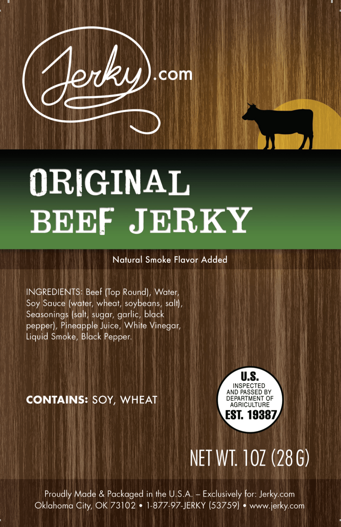 Jerky.com - Original Beef Jerky - 1 oz. (Day 1) by Jerky.com