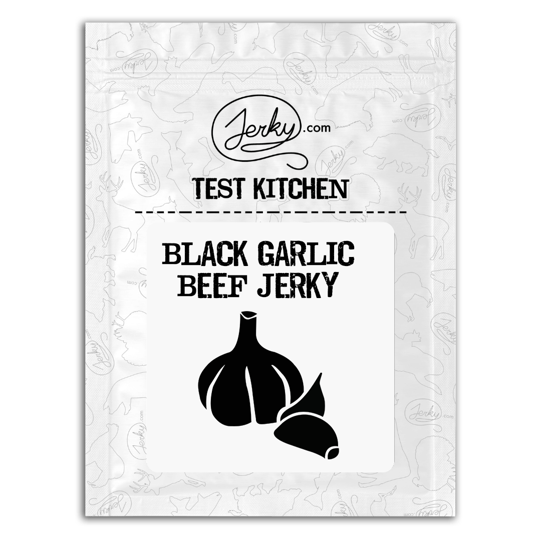 Test Kitchen Batch #45 - Black Garlic Beef Jerky 2oz by Jerky.com