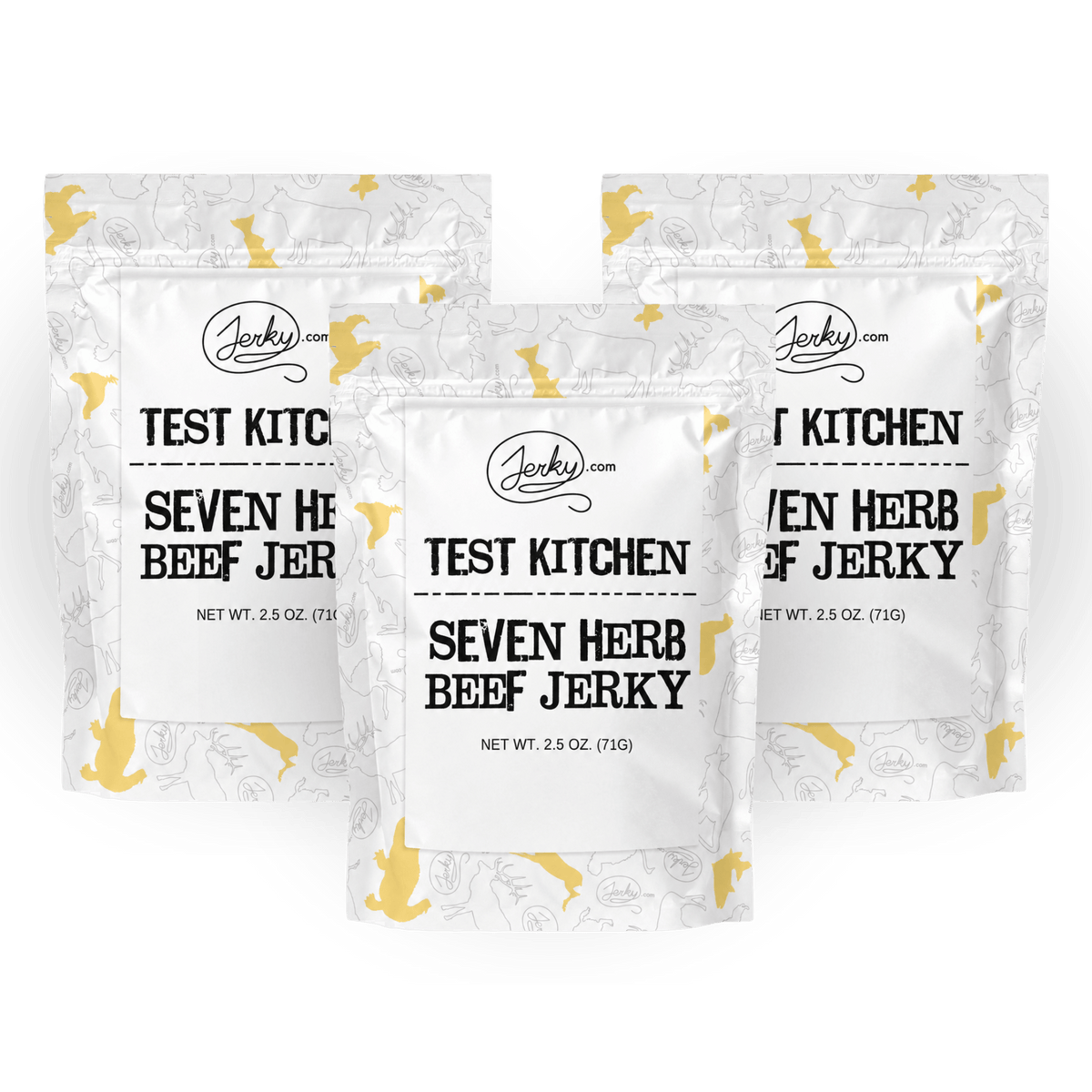 Seven Herbs Beef Jerky - Limited Edition Test Kitchen Jerky - 3-Pack by Jerky.com
