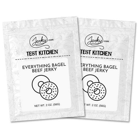 Test Kitchen Batch #28 - Everything Bagel Beef Jerky 2-Pack by Jerky.com