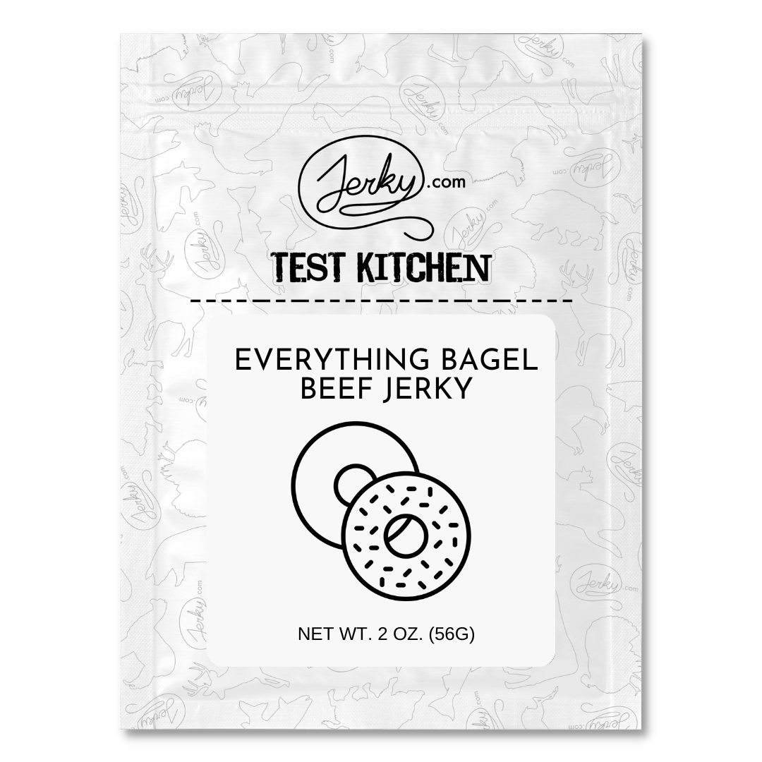 Test Kitchen Batch #28 - Everything Bagel Beef Jerky by Jerky.com