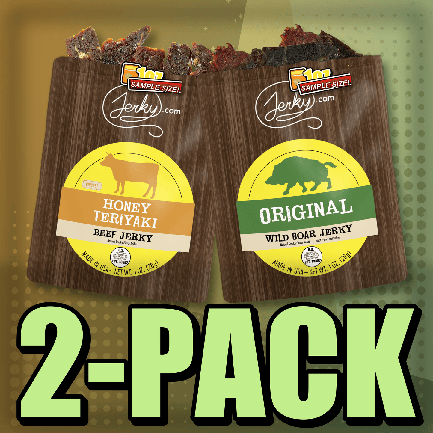 Honey Teriyaki & Original Boar 2-Pack by Jerky.com