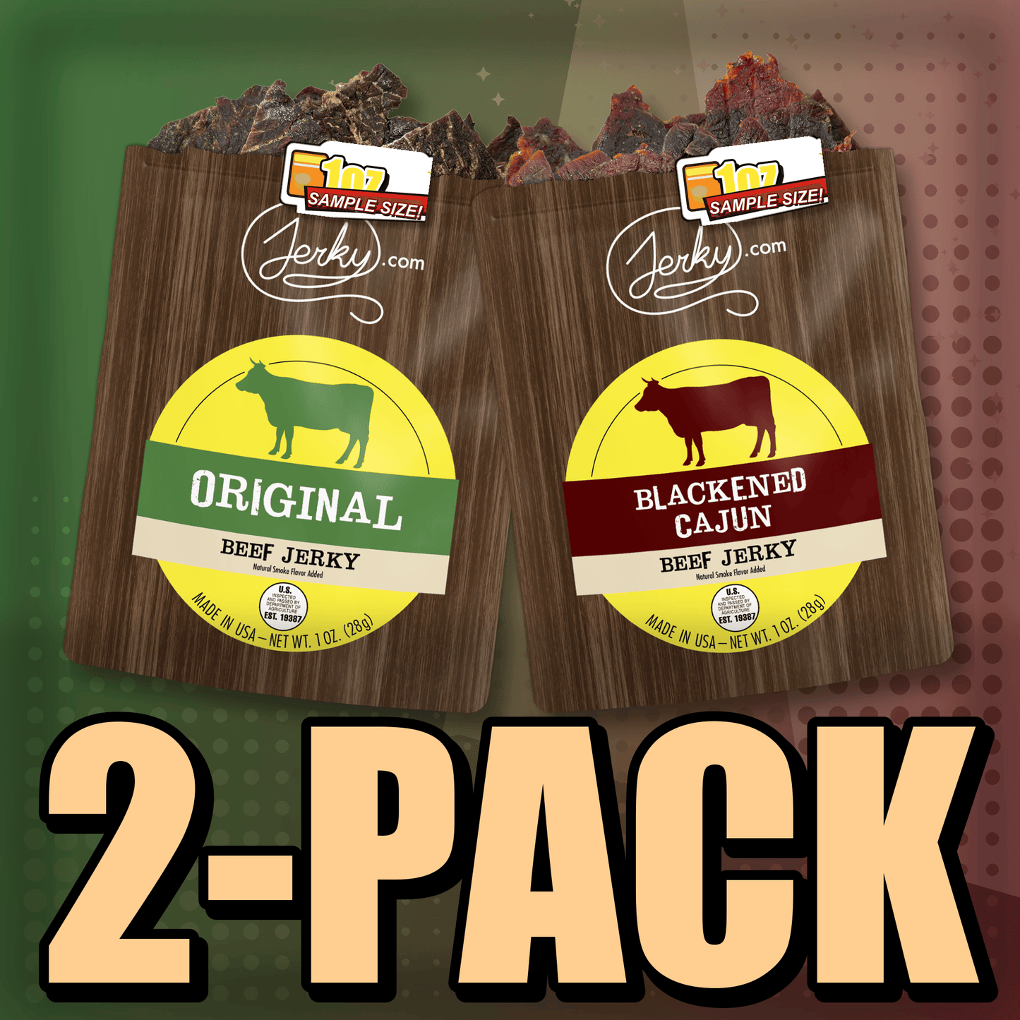 Original & Blackened Cajun 2-Pack by Jerky.com