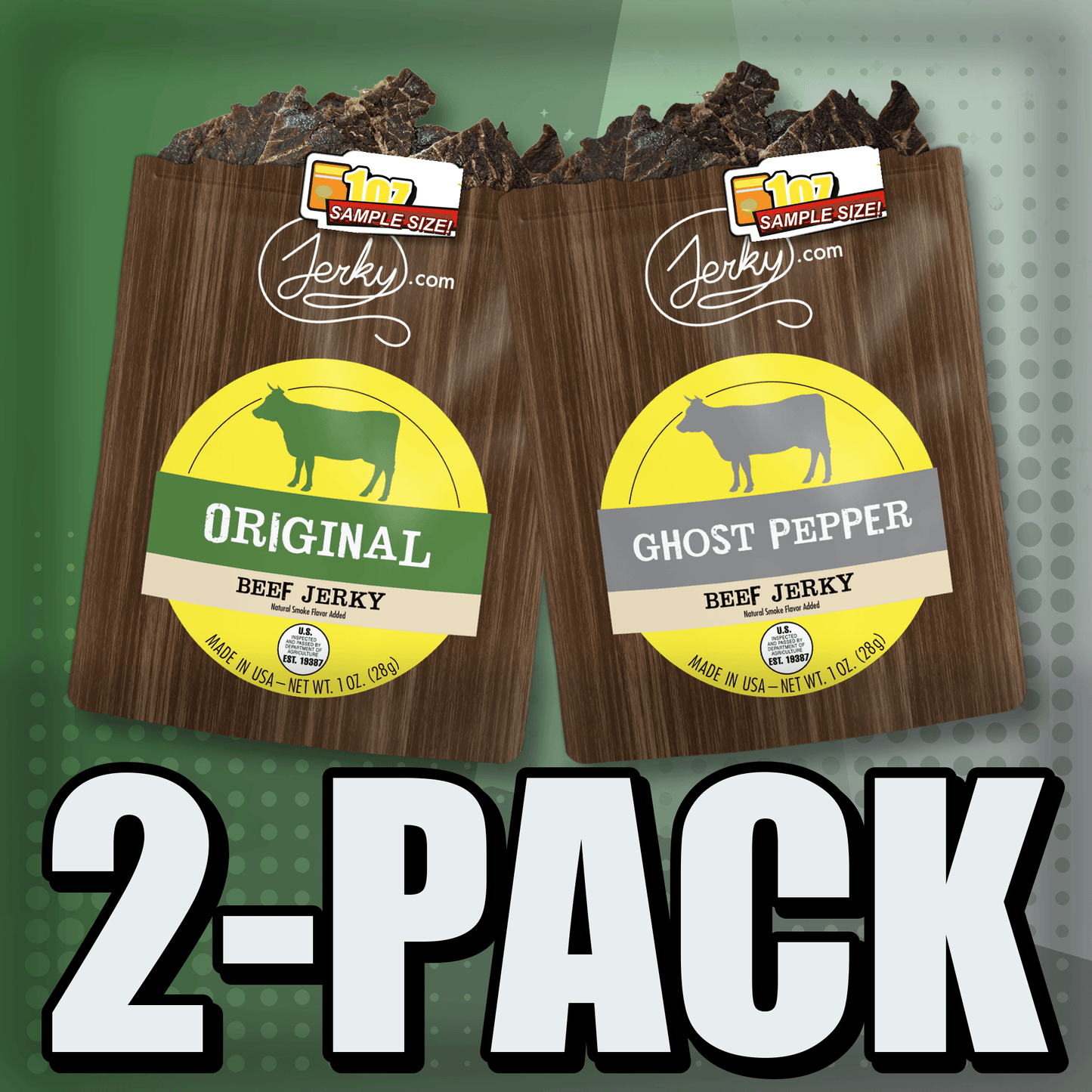 Original & Ghost Pepper 2-Pack by Jerky.com