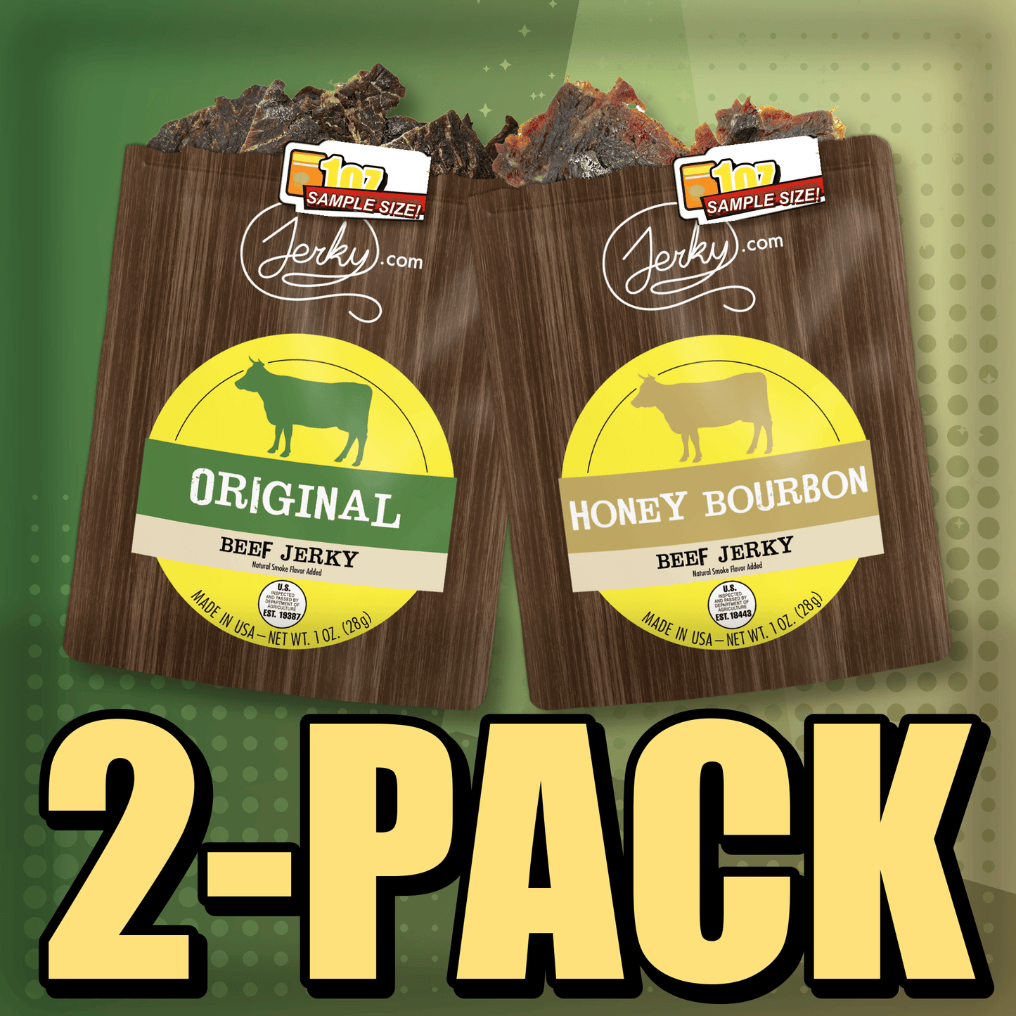 Original & Honey Bourbon 2-Pack by Jerky.com