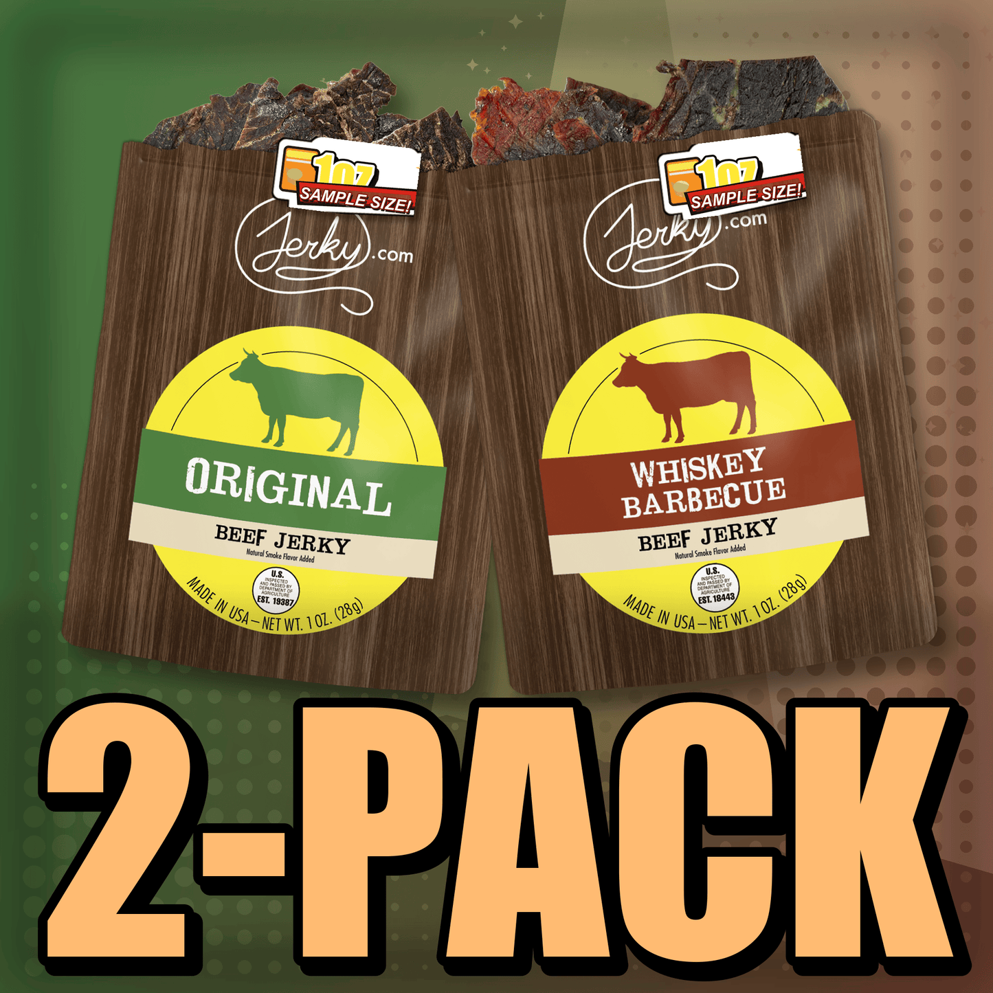 Original & Whiskey BBQ 2-Pack by Jerky.com
