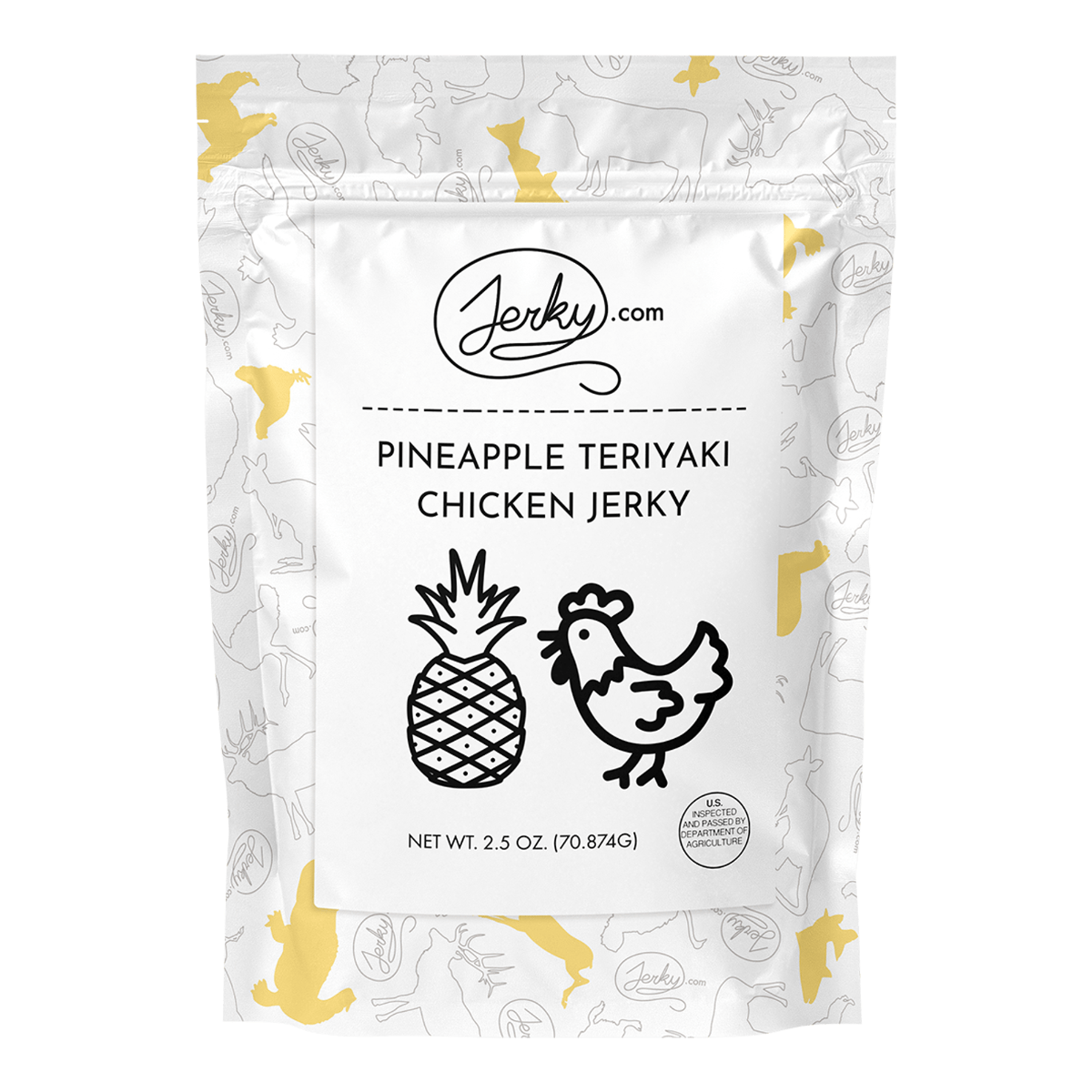 Test Kitchen - Pineapple Teriyaki Chicken Jerky 2.5 oz. by Jerky.com