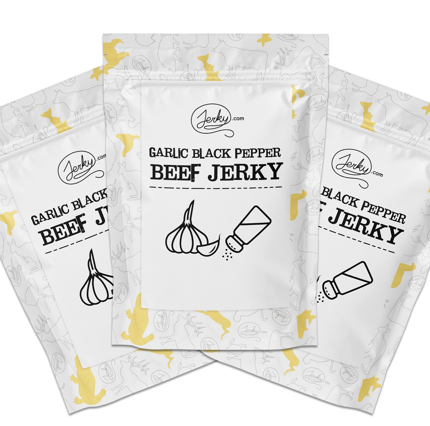 Test Kitchen - Garlic Black Pepper Beef Jerky 3-Pack by Jerky.com