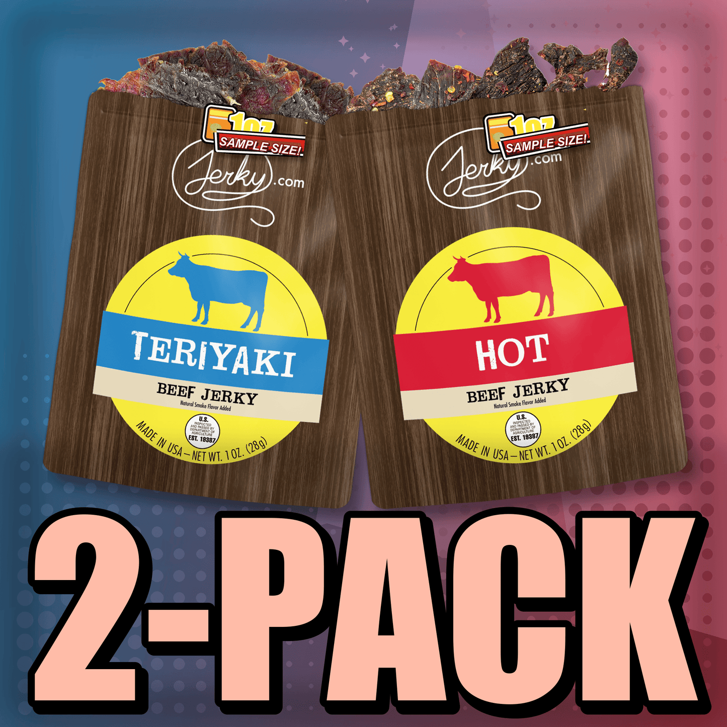 Teriyaki & Hot 2-Pack by Jerky.com