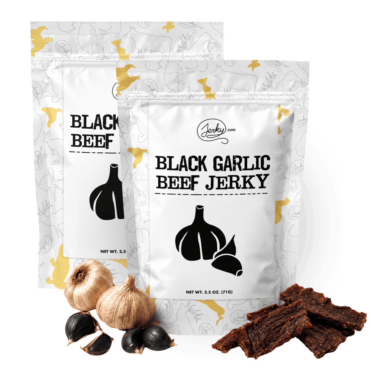Limited Edition Black Garlic Beef Jerky - 2 Pack by Jerky.com