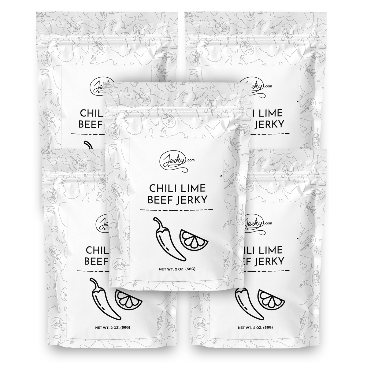 Test Kitchen Batch #56 - Chili Lime Beef Jerky 5-Pack by Jerky.com