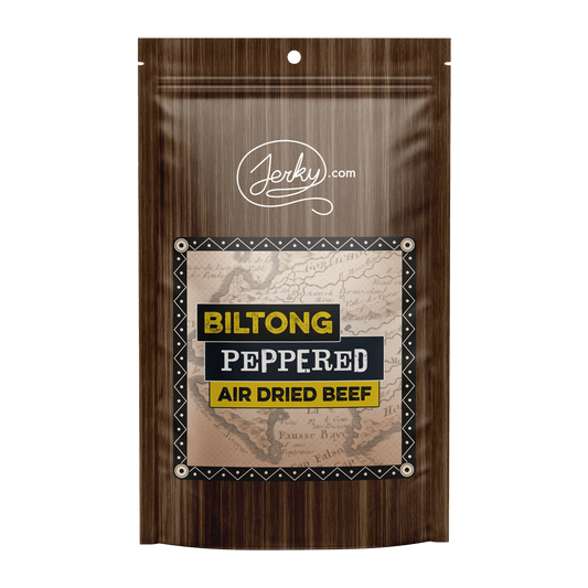 All-Natural Beef Biltong Jerky - Peppered by Jerky.com
