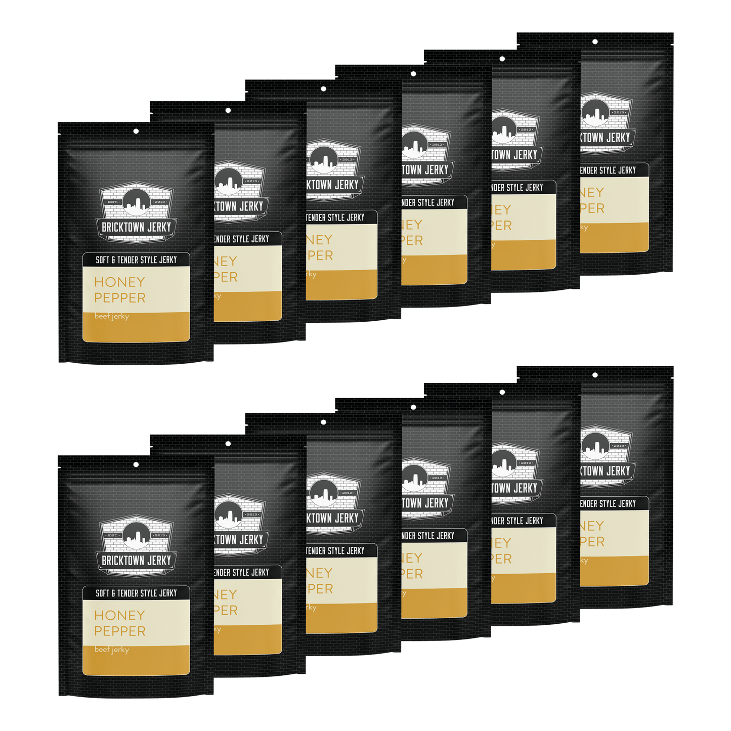 Soft and Tender Style Beef Jerky - Honey Pepper by Bricktown Jerky