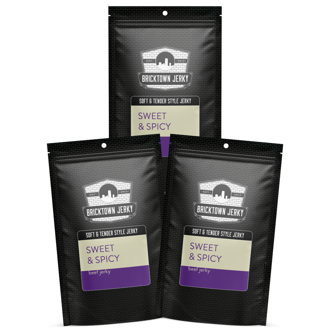 Soft & Tender Sweet & Spicy Beef Jerky - 3-Pack by Jerky.com