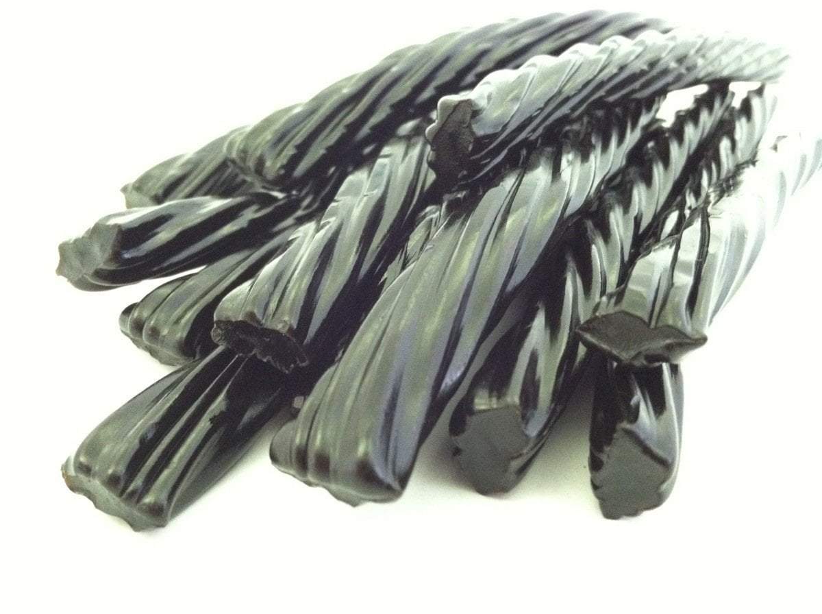 Old Fashioned Licorice Twists - Classic Black by Bricktown Confectionary