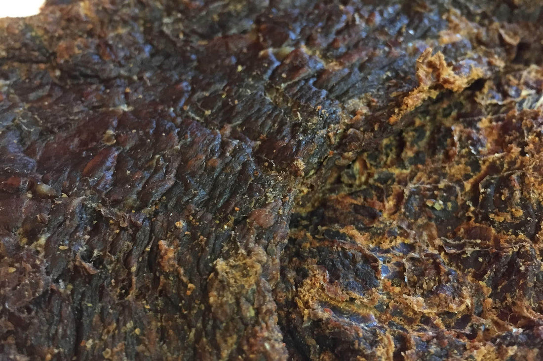 Pieces of Jerky.com Cajun Boil beef jerky