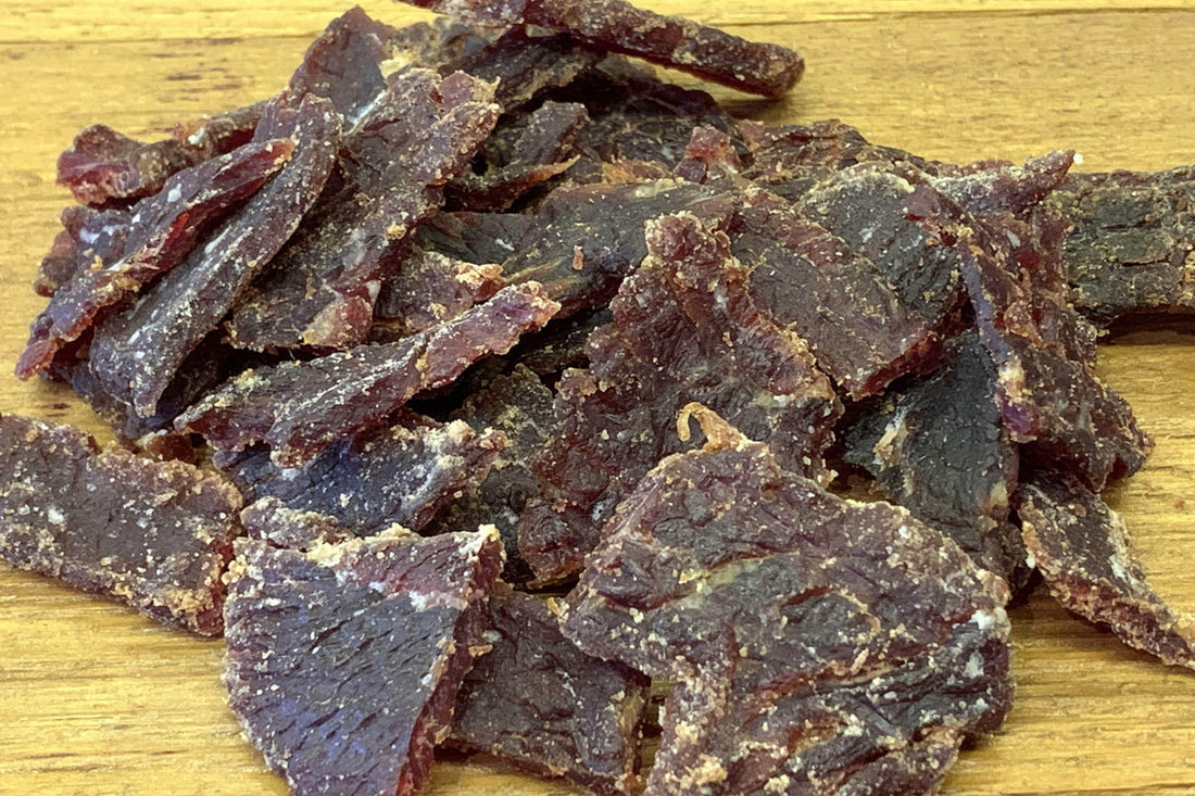 Pieces of Jerky.com Soft and Tender Tequila Lime beef jerky