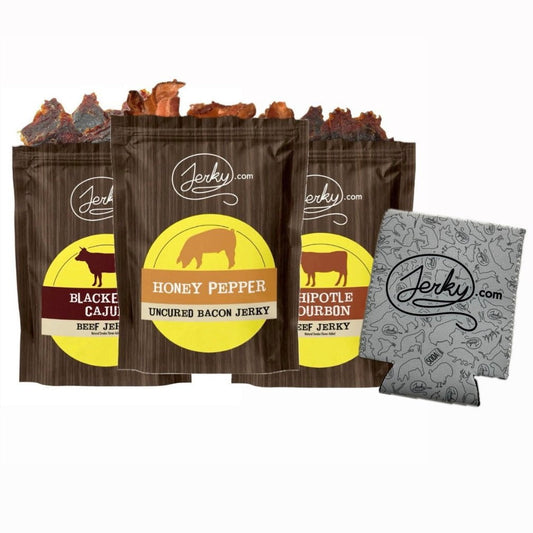 Kate's Must Try 3 Pack Bundle + Koozie by Jerky.com