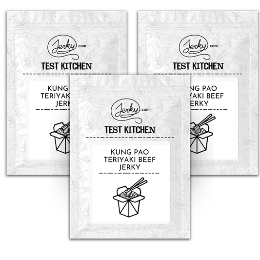 Test Kitchen Batch #50 - Kung Pao Teriyaki Beef Jerky 3-Pack by Jerky.com