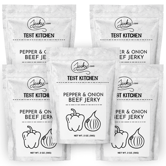 Test Kitchen Batch #53 - Pepper & Onion Beef Jerky 2oz 5-Pack by Jerky.com