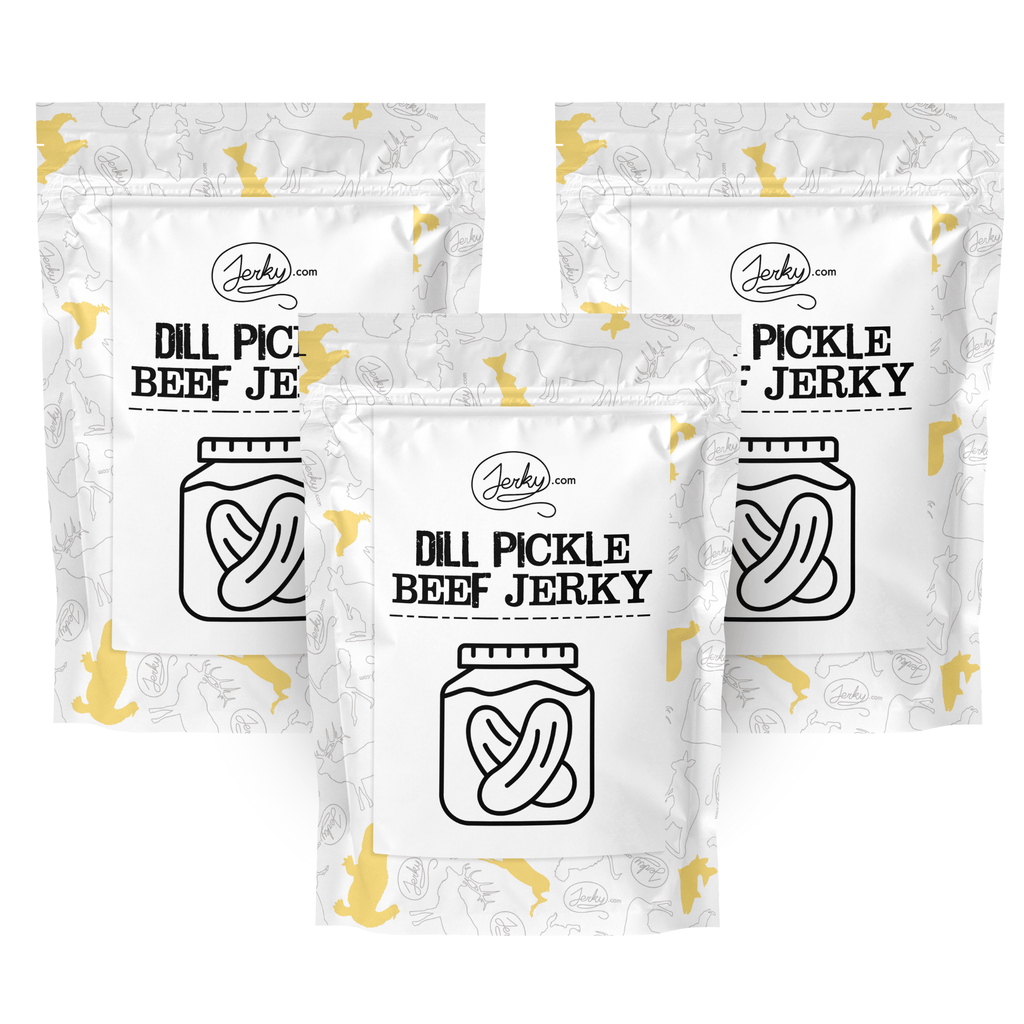 Dill Pickle Beef Jerky - Limited Edition Test Kitchen Jerky 3 Pack by Jerky.com
