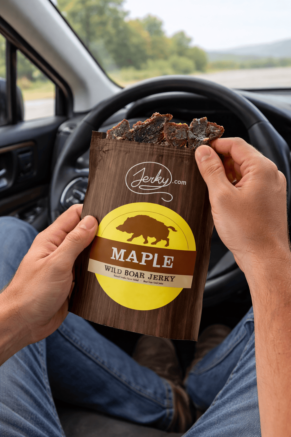 All-Natural Wild Boar Jerky - Maple by Jerky.com