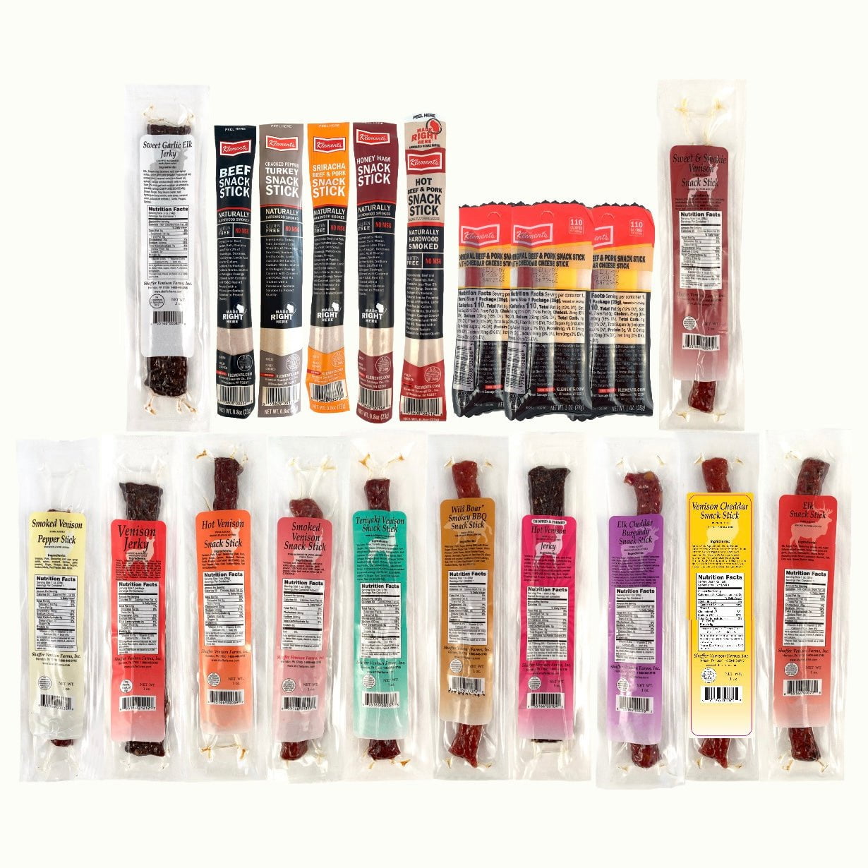 The Complete Meat Stick Combo Variety Pack - 20 Pieces by Jerky.com