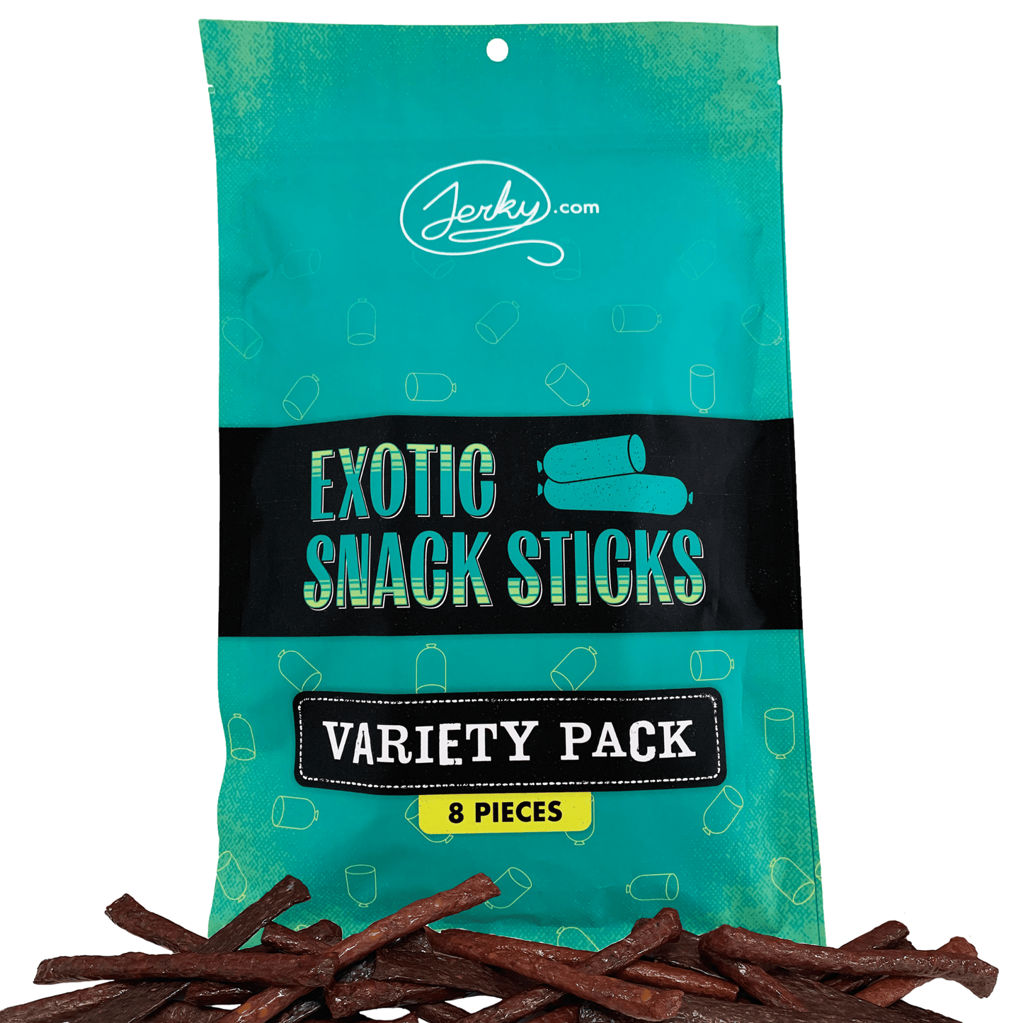 Exotic Snack Sticks Variety Pack - 8 Pieces by Jerky.com