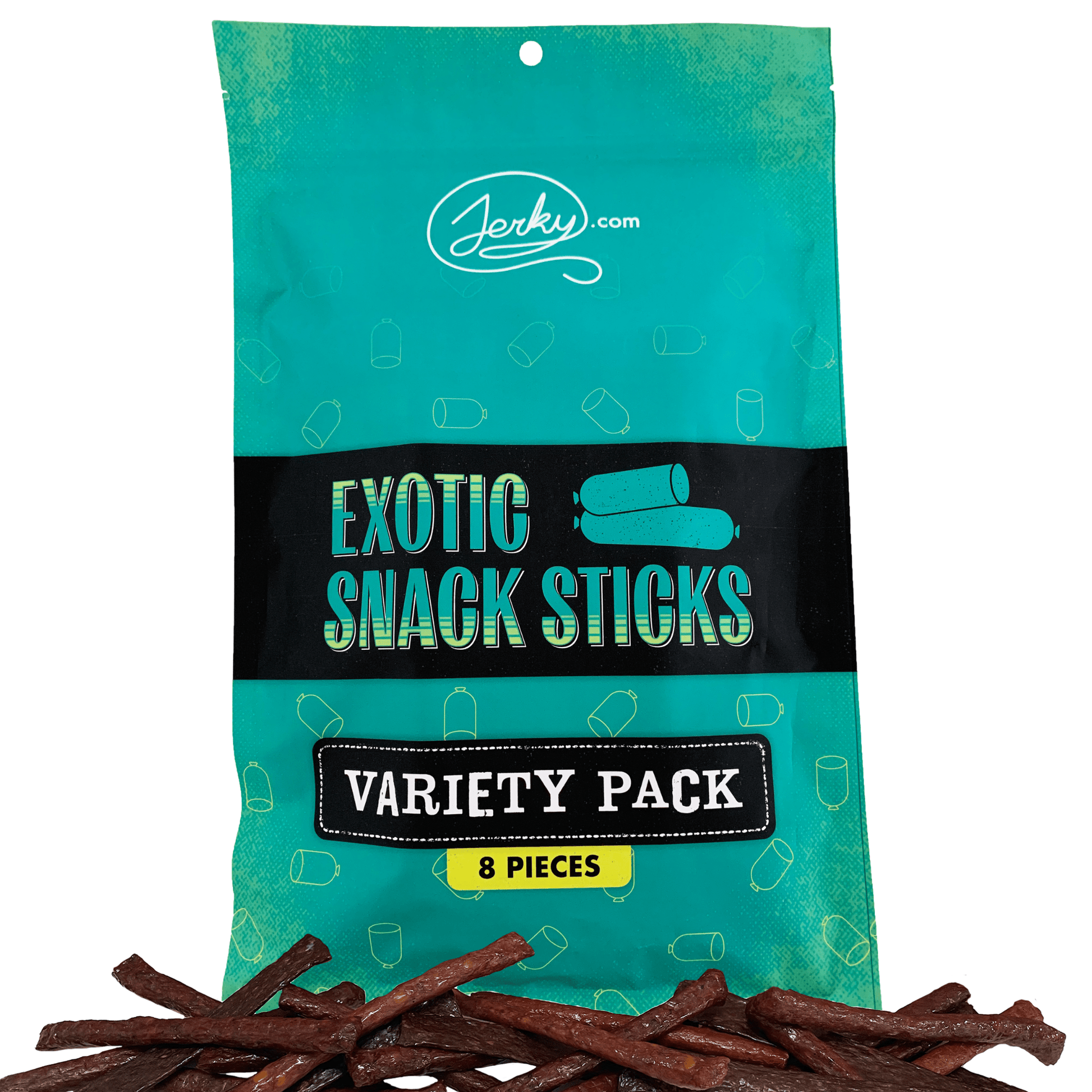 Exotic Snack Sticks Variety Pack - 8 Pieces by Jerky.com