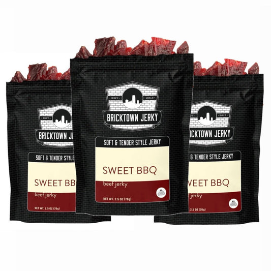 Soft & Tender Sweet BBQ Flavored Beef Jerky 3-Pack by Jerky.com