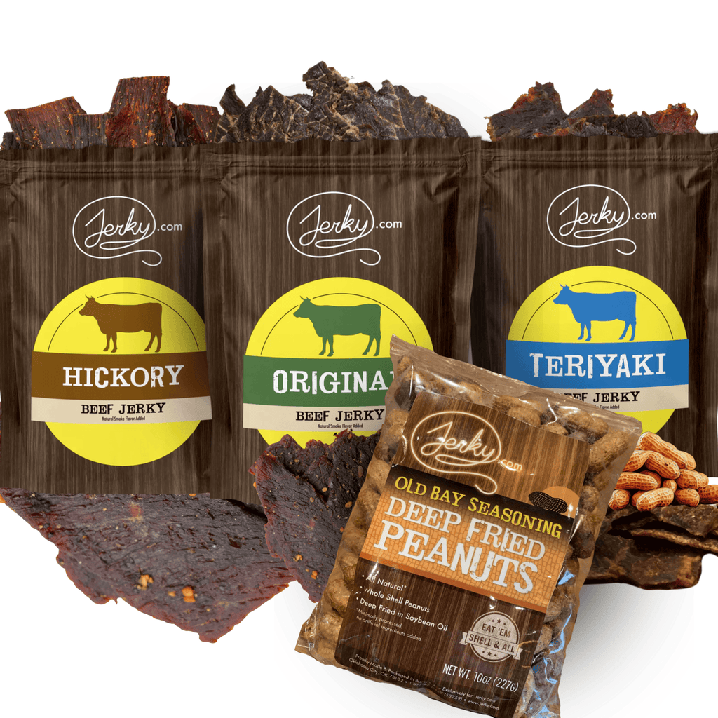 Game Day Bundle Hickory, Original, Teriyaki, and Peanuts by Jerky.com