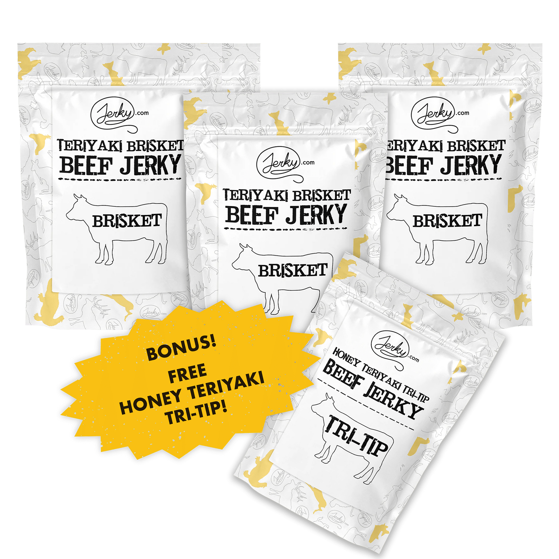 Teriyaki Brisket Beef Jerky 3-Pack by Jerky.com