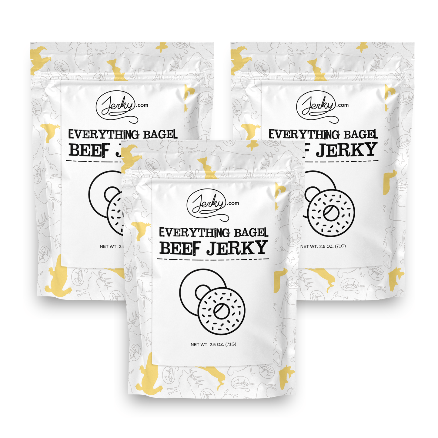 Everything Bagel Beef Jerky - Limited Edition Test Kitchen Jerky - 3 Pack by Jerky.com