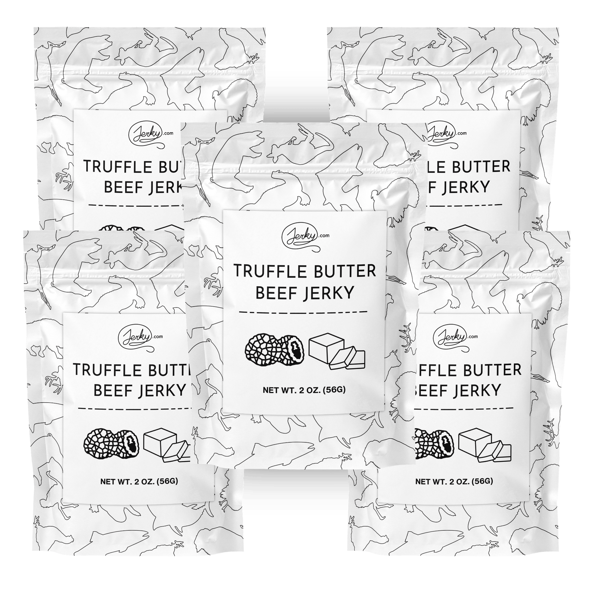 Test Kitchen Batch #51 - Truffle Butter Beef Jerky 5-Pack by Jerky.com