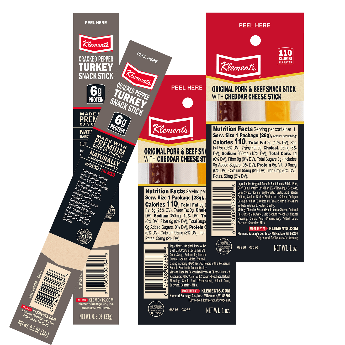 4pc Meat Stick Assortment by Jerky.com