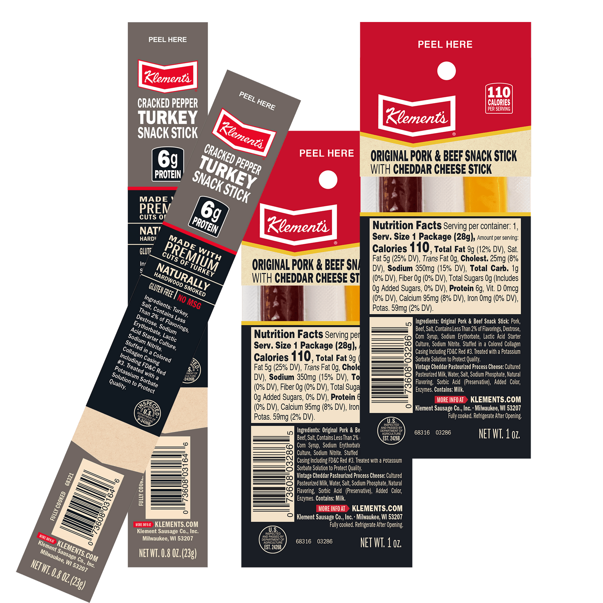 4pc Meat Stick Assortment by Jerky.com