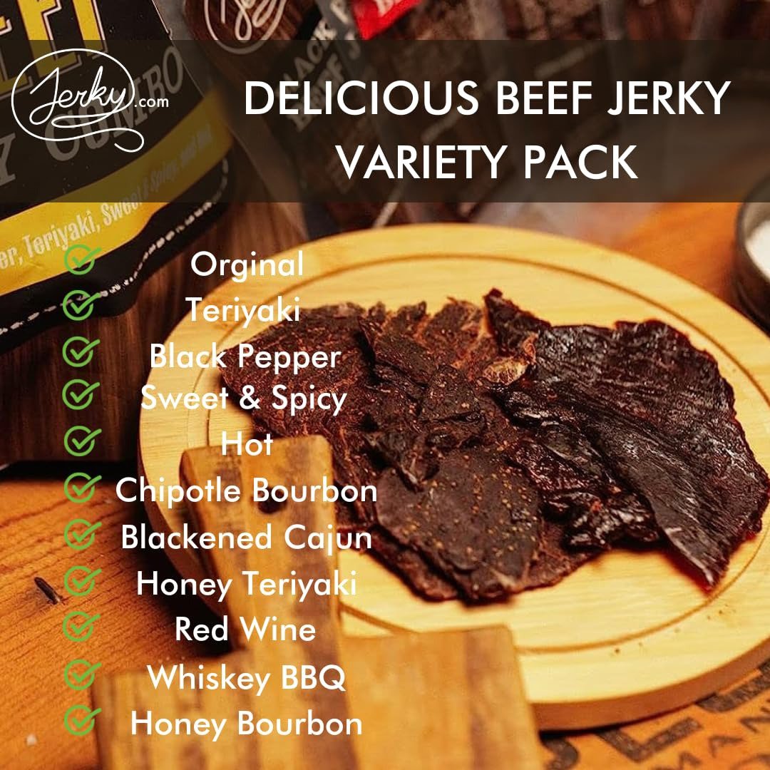 11 Piece Beef Jerky Sampler Pack by Jerky.com