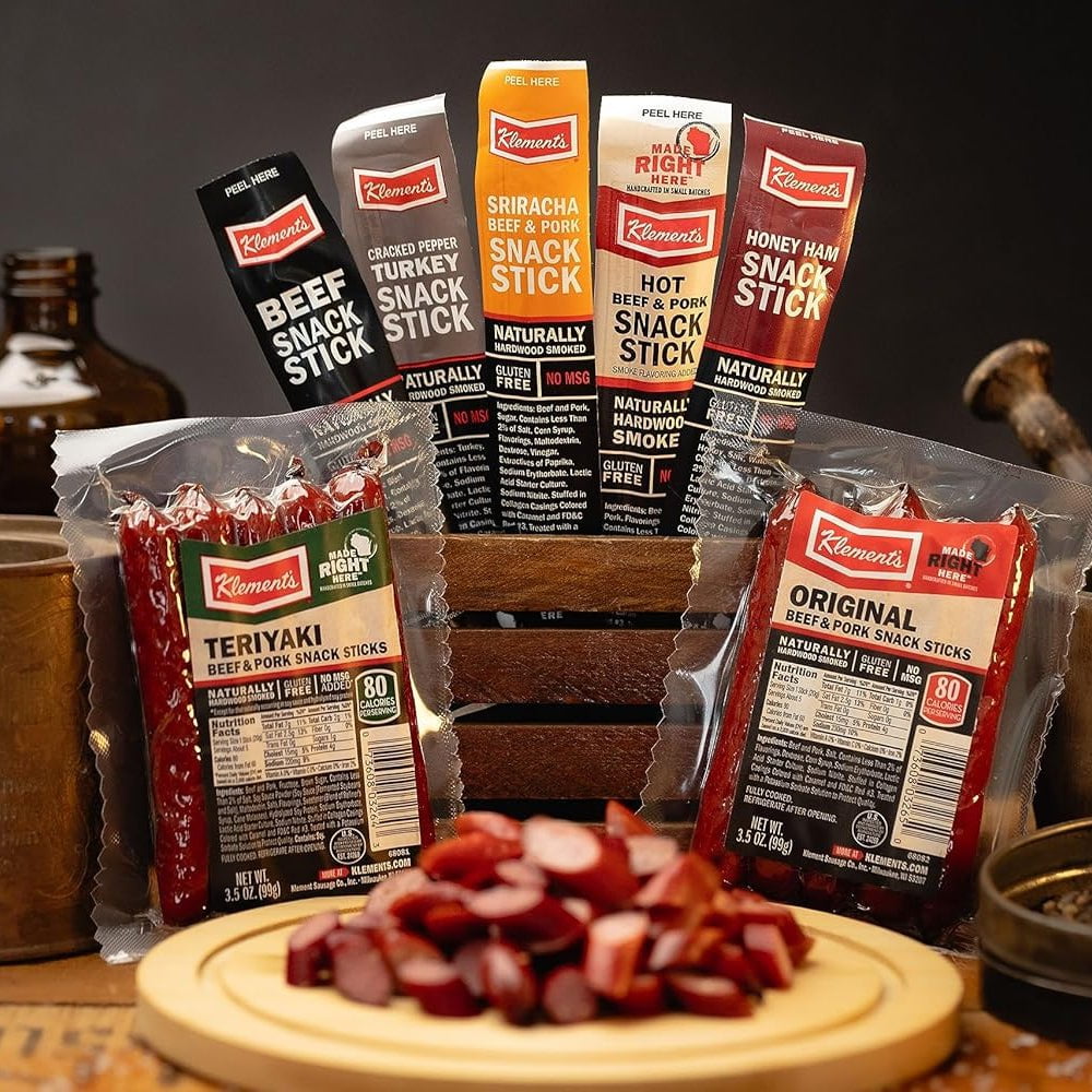 26 pc. Meat and Cheese Sticks Sampler – Jerky.com