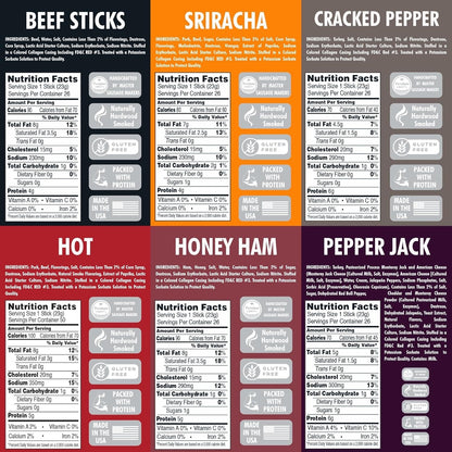 Meat Stick Variety Packs - 30 Pack by Jerky.com