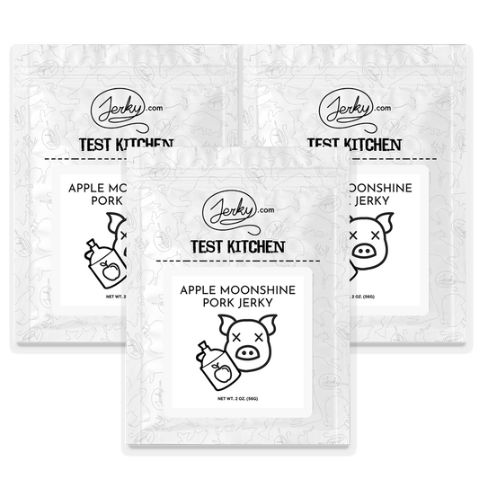 Test Kitchen Batch #46 - Apple Moonshine Pork Jerky 3-Pack by Jerky.com