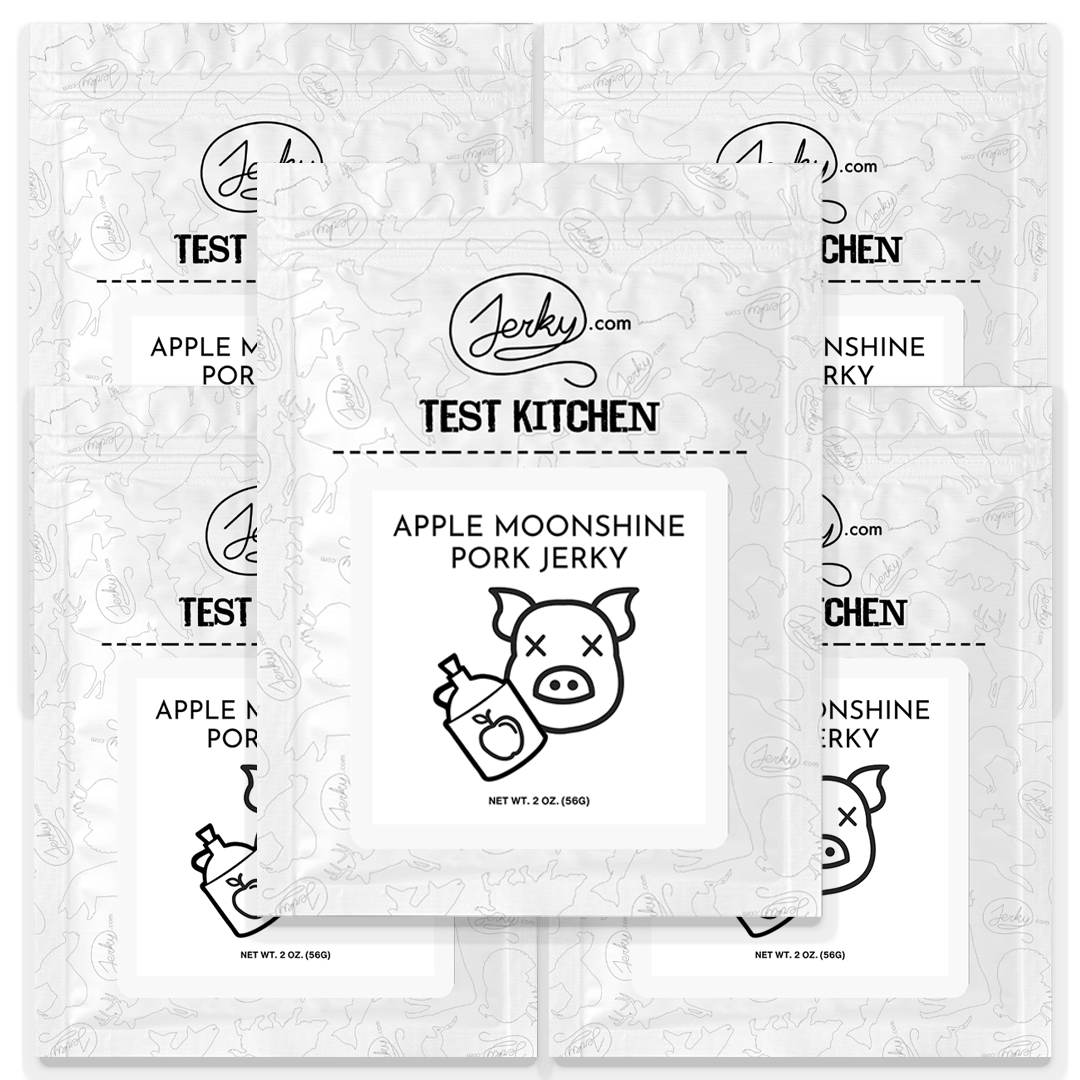 Test Kitchen Batch #46 - Apple Moonshine Pork Jerky 5-Pack by Jerky.com
