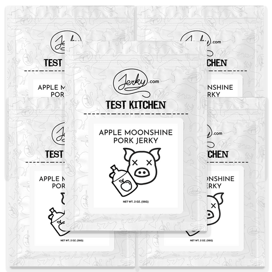 Test Kitchen Batch #46 - Apple Moonshine Pork Jerky 5-Pack by Jerky.com