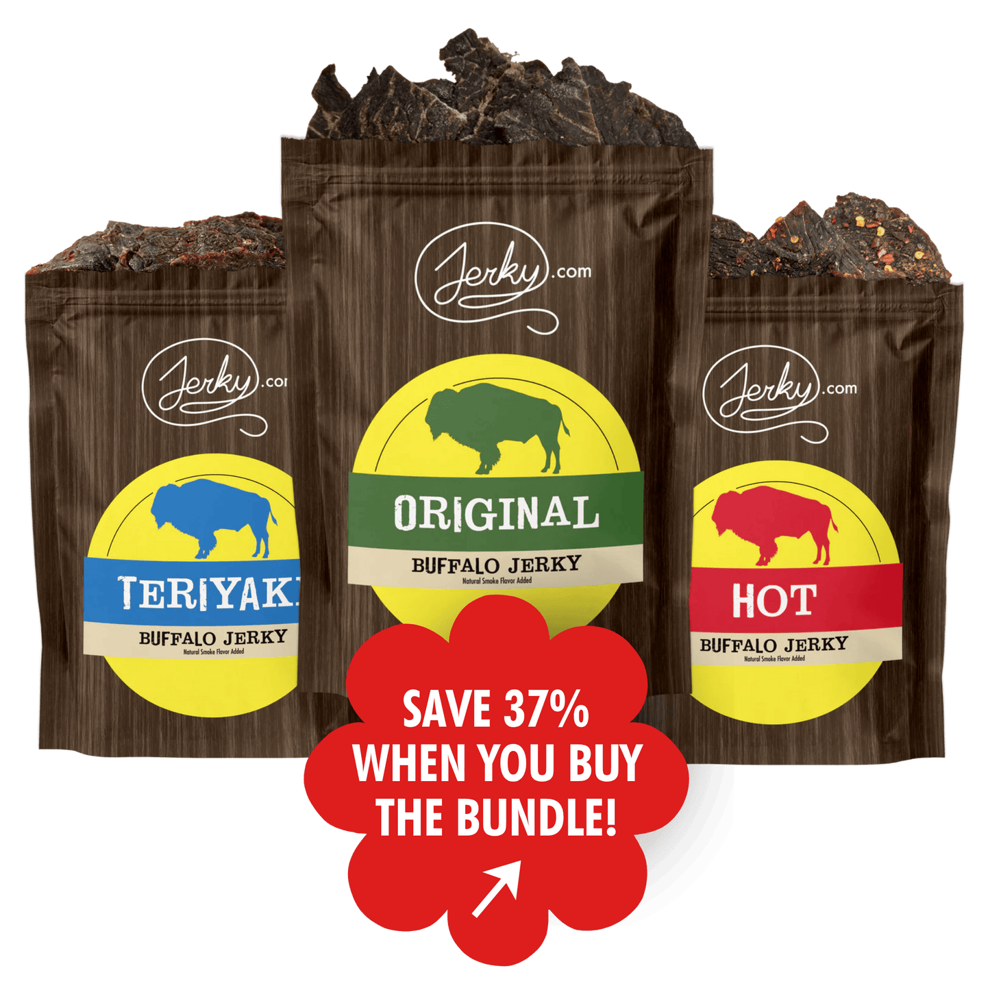 Buffalo 3 Flavor Bundle by Jerky.com