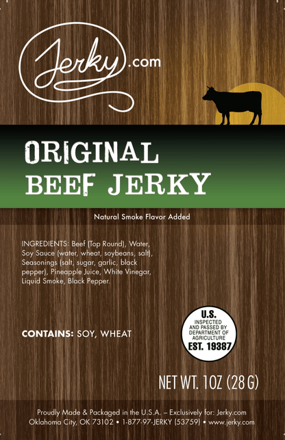 Jerky.com - Original Beef Jerky - 1 oz. (Day 1) by Jerky.com