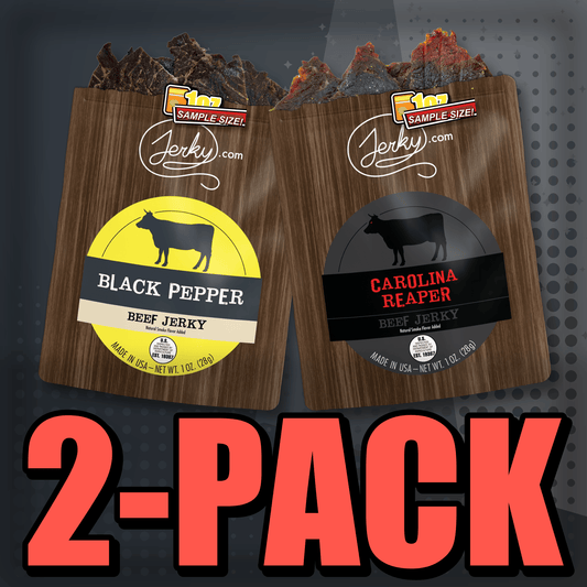Black Pepper & Carolina Reaper 2-Pack by Jerky.com