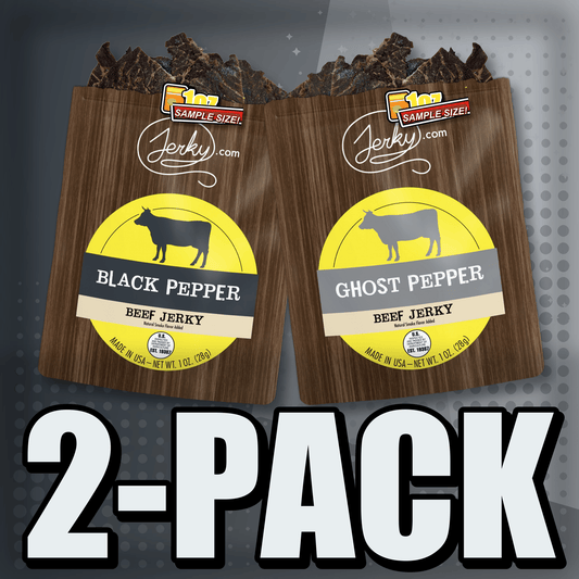Black Pepper & Ghost Pepper 2-Pack by Jerky.com
